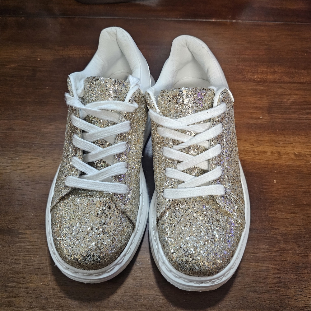 Rampage Gold Glitter Kids Sneakers